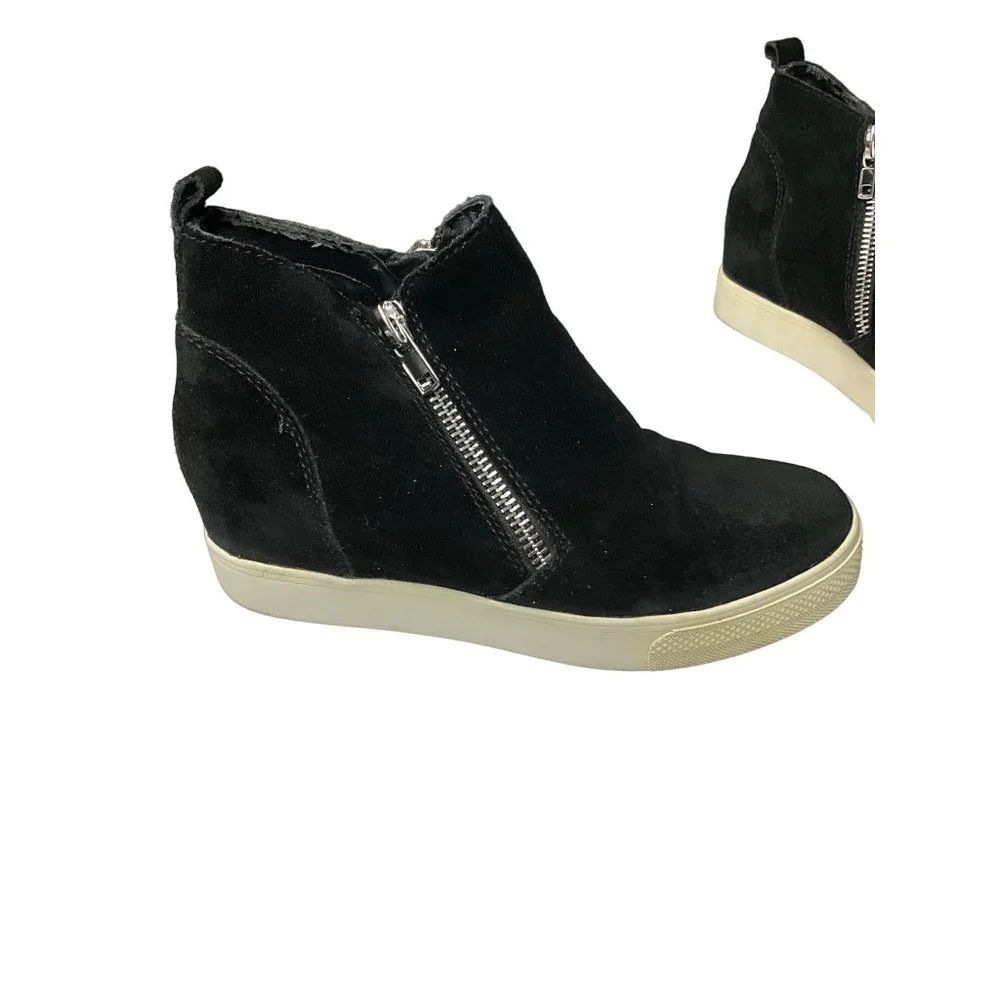 Steve Madden Black Ankle Boots double‎ zipper